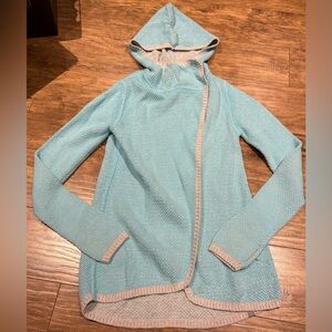 Ivivva Gray and Blue Knit button closure cardigan Sweater